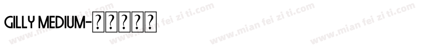 Gilly Medium字体转换